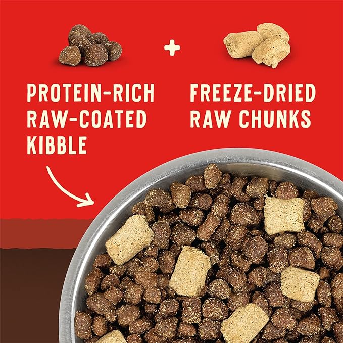 Stella & Chewy's Wild Red Dry Dog Food Raw Blend High Protein Grain & Legume Free Red Meat Recipe, 3.5 lb. Bag