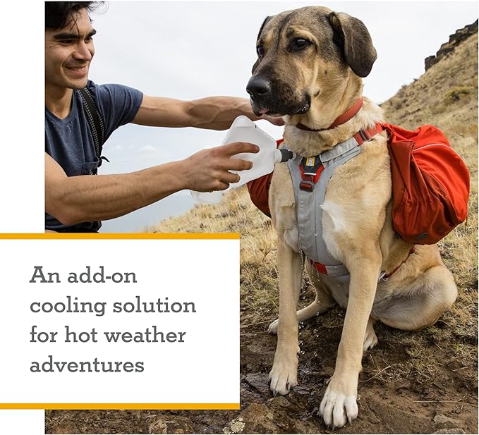 Ruffwear, Swamp Cooler Core, Evaporative Cooling Add-on for Harnesses and Packs, Graphite Gray, Small