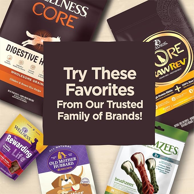 Wellness CORE Pure Rewards, Grain-Free Tender Jerky Treats, Made in USA (Venison Recipe, 4-Ounce Bag)