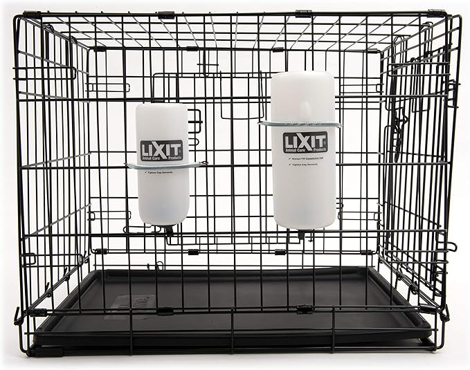 Lixit Wide Mouth Water Bottles for Large and Small Dogs (32oz Small Dog, White)