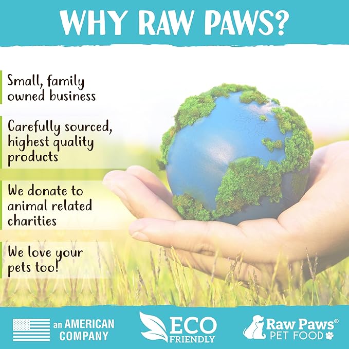 Raw Paws Freeze Dried Dog Food & Cat Food - Chicken Recipe, 16-oz - Made in USA - Freeze-Dried Dog Food, Freeze Dried Raw Dog Food - Raw Dog Food Freeze Dried, Raw Food for Dogs, Freeze Dried Cat Food