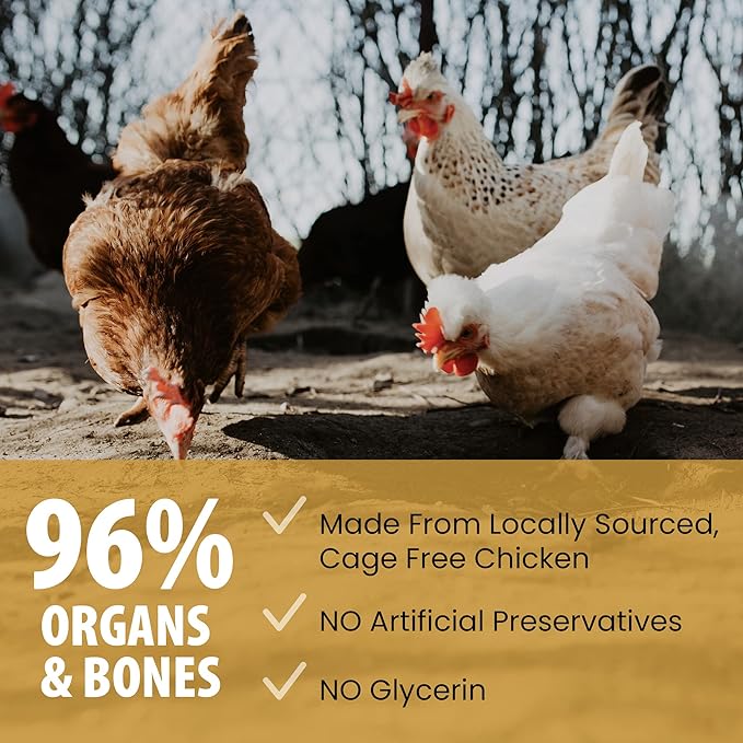 Dog for Dog Freeze Dried Dog Food Topper - Cage Free Chicken Dog Food toppers for Picky Eaters | Food toppers for Picky Dogs and Treats, All Natural & Limited Ingredient | Made in The USA - 4OZ