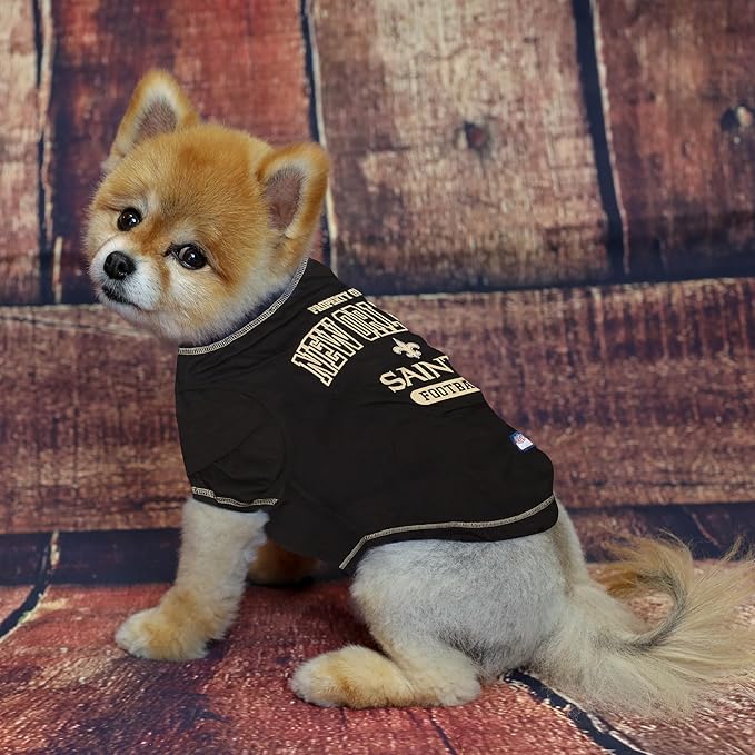 Pets First SHIRT for Dogs & Cats - NFL NEW ORLEANS SAINTS Dog T-Shirt, X-Large. - Cutest Pet Tee Shirt for the real sporty pup