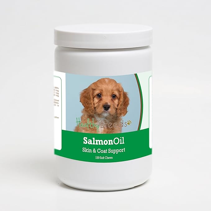 Healthy Breeds Cavapoo Salmon Oil Soft Chews 120 Count