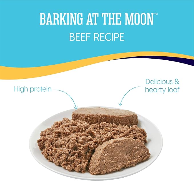 Solid Gold High Protein Wet Dog Food - Barking at The Moon Grain Free with Real Beef - 6Ct/13.2Oz Can…