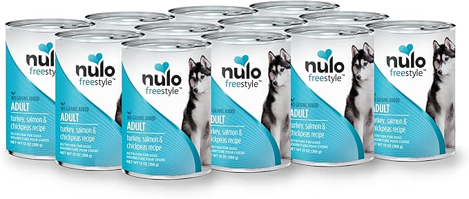 Nulo Grain Free Canned Wet Dog Food (13 oz, Salmon) - 12 Cans