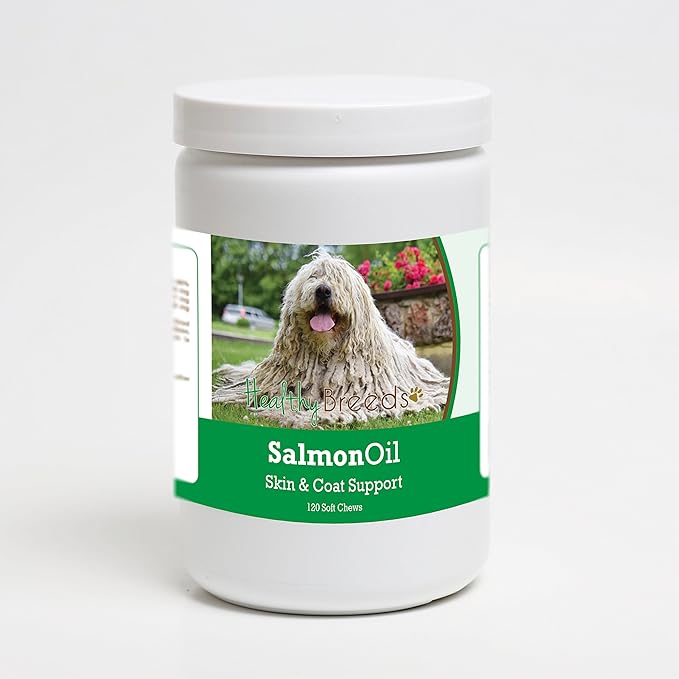 Healthy Breeds Komondorok Salmon Oil Soft Chews 120 Count