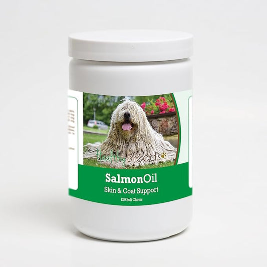 Healthy Breeds Komondorok Salmon Oil Soft Chews 120 Count