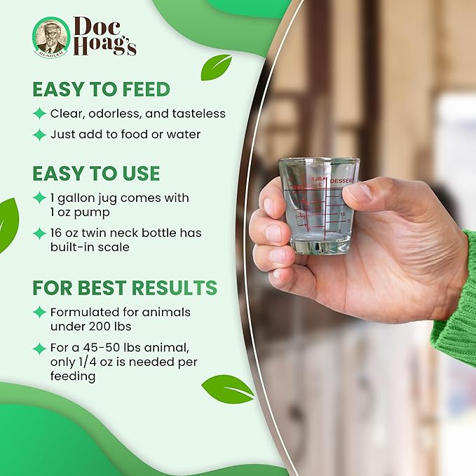 Doc Hoag’s Aloe Vera + Agave Natural Holistic Dog Supplements for Hair & Weight Loss - Also for Puppies, Cats & Other Small Animals by Original Udder Balm