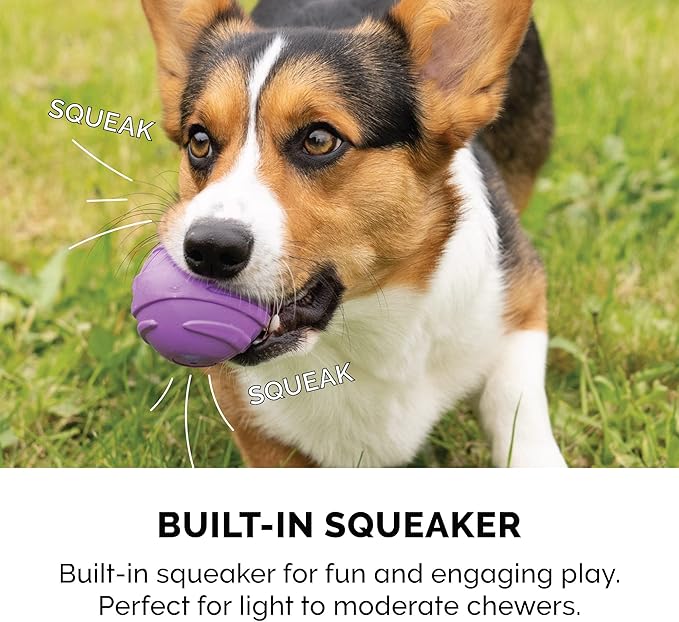 Furhaven 3-Pack 2.5" Squeaky Ball Dog Toys for Small/Medium Dogs, Fits Most Standard Launchers - Fetch 'N Fun TPR Squeaky Ball Toy Set - Space Pack, Set of 3