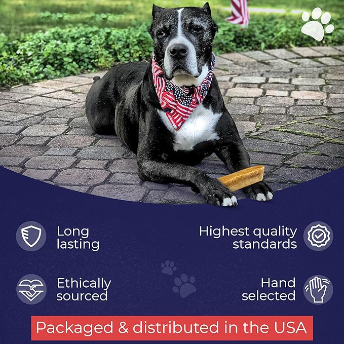 Devil Dog Pet Co. Himalayan Yak Chews – Monster 3 Pack, Yak Cheese Dog Chews, 100% Natural & Healthy, Odor Free, Long Lasting, Yak Chew Treats – Premium Yak Milk Dog Chew, Yak Bones for Dogs