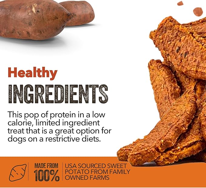 Gaines Family Farmstead Sweet Potato & Chicken Fillets for Dogs, All-Natural, Grain-Free, Healthy Dog Treats for All Ages & Breeds, Made in USA, 8 oz