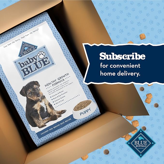 Blue Buffalo Baby Blue Healthy Growth Formula Natural Puppy Dry Dog Food, Chicken and Brown Rice Recipe 24-lb