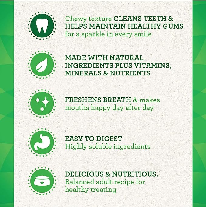 Dog Dental Treats for 5 to 15 lb Dogs to Fight Plaque (22-Count, Pack of 9) (9 Items)
