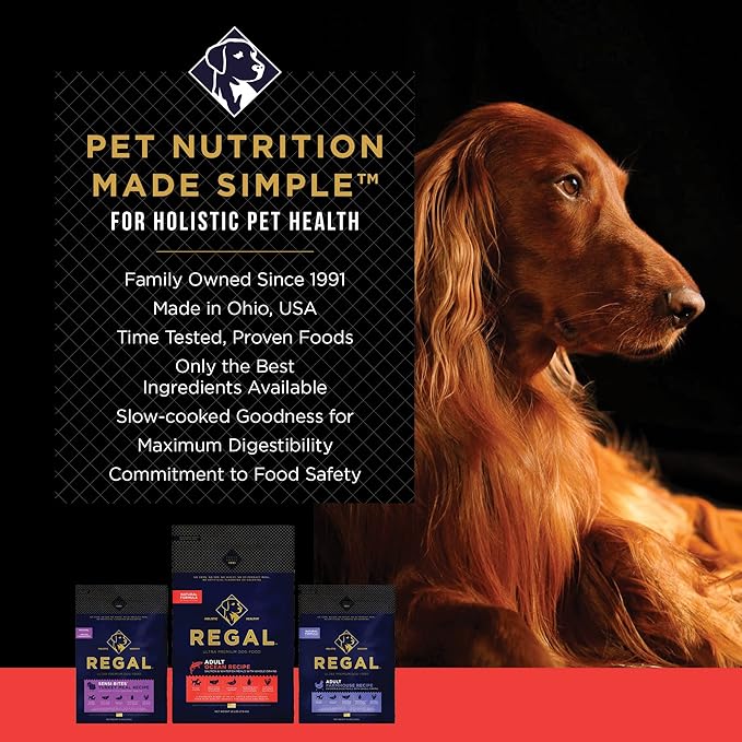 Adult Ocean Recipe (Salmon) All Natural, Slow Cooked Whole Grain Dry Dog Food for All Breeds and Sizes of All Life Stages - Made in The USA, 4 LB Bag