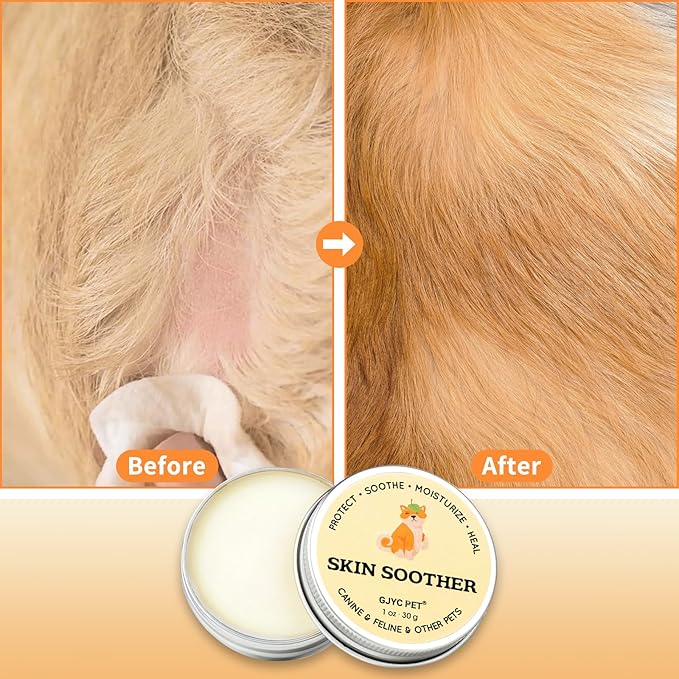 Rapid Healing & Hair Regrowth Dog Skin Soother - 1 oz. Tin - Quick Skin Repair and Hair Recovery