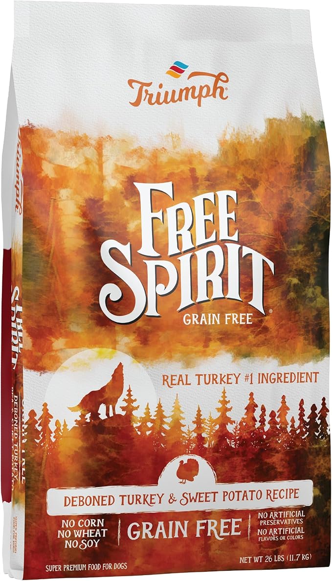 Triumph Grain-Free Turkey, Pea and Sweet Potato Dog Food, 26 Lb. Bag