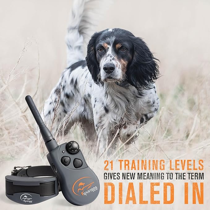 SportDOG Brand SportHunter 1825X Remote Trainer - Shock Collar with 1 Mile Range - Rechargeable Dog Training Collar with Static, Vibrate, and Tone - SD-1825X