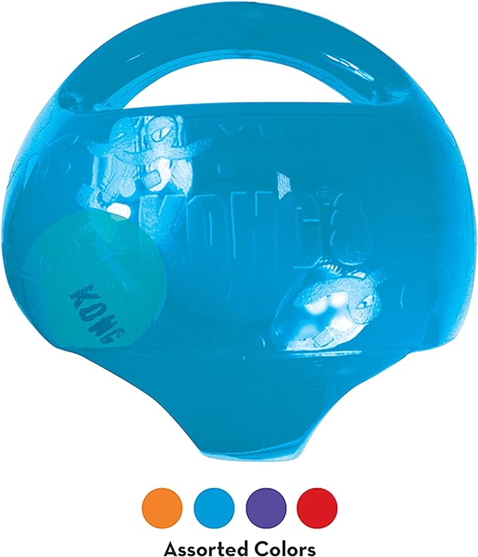 KONG Jumbler Ball - Interactive Dog Toy for Dog & Puppy Playtime - Fetch Toy with Tennis Ball - Dog Supplies for Engaging Play - for Medium/Large Dogs