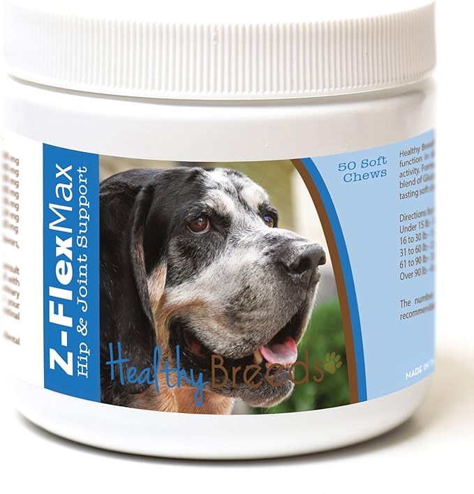 Healthy Breeds Bluetick Coonhound Z-Flex Max Hip and Joint Soft Chews 50 Count