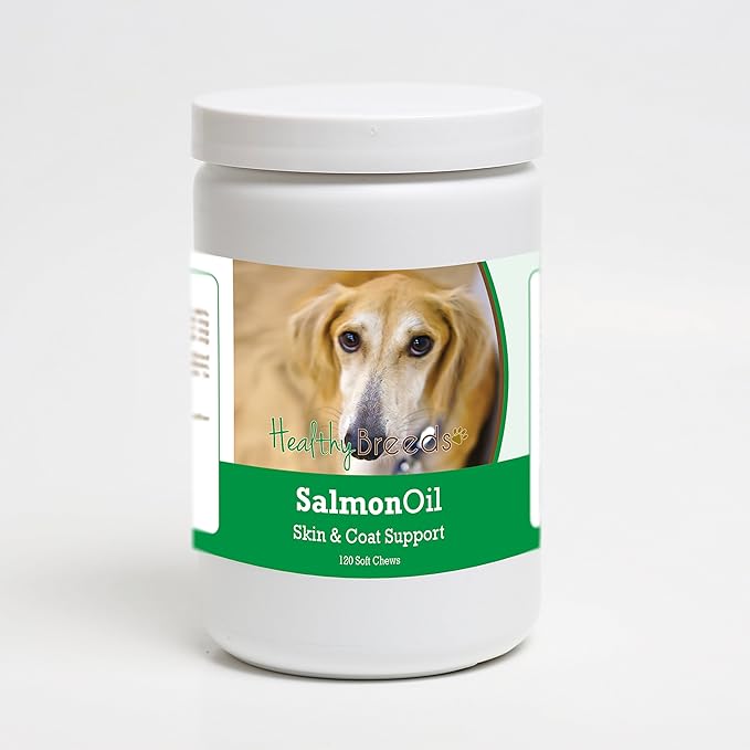 Healthy Breeds Sloughi Salmon Oil Soft Chews 120 Count