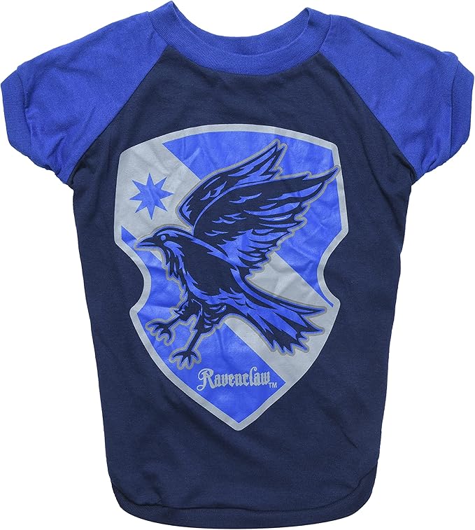 Harry Potter Ravenclaw Pet T-Shirt in Size Small | Small Dog T-Shirt, Harry Potter Dog Shirt | Harry Potter Dog Apparel & Accessories for Hogwarts Houses, Ravenclaw (FF19291) Blue