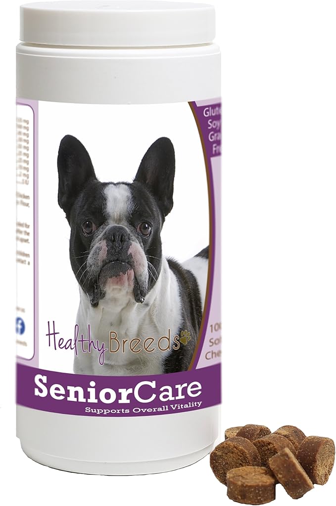 Healthy Breeds French Bulldog Senior Dog Care Soft Chews 100 Count