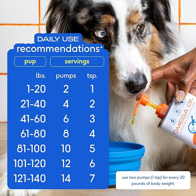 Native Pet Omega 3 Fish Oil Supplements with Omega 3 EPA DHA for Dogs Liquid Pump is Easy to Serve, Supports Itchy Skin + Mobility - Pollock & Salmon Oil for Dogs, The Fish Oil Dogs Love! (16 oz)