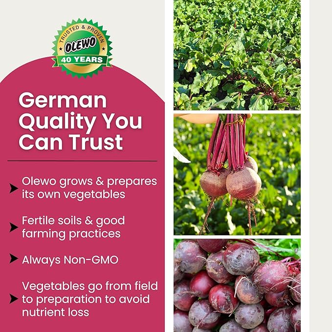Olewo Red Beets for Dogs Granular – Natural Anti Itch for Dogs, Dog Food Topper, Immune, Cleansing, Skin & Coat Support, Dehydrated Whole Food Dog Multivitamin, Fiber for Dogs, 22 oz