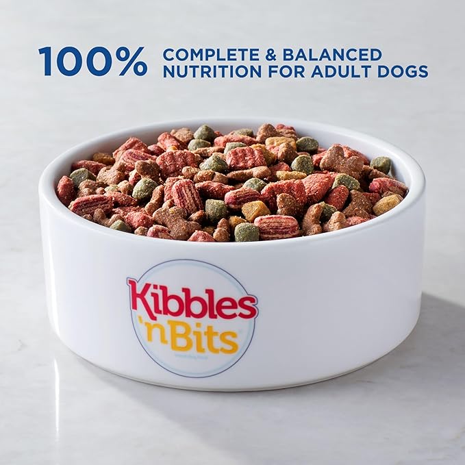 Kibbles 'n Bits Savory Bacon & Steak Flavor Dry Dog Food, 3.5 lb. Bag