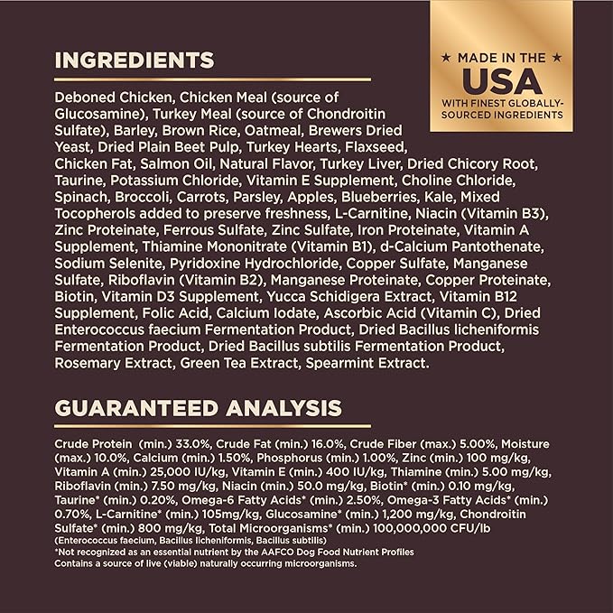 Wellness CORE+ Grained Large Breed Dry Dog Food, Original Deboned Chicken, Chicken Meal & Turkey Meal Recipe, 20 Pound Bag