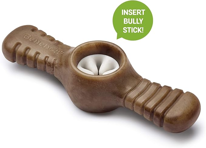 Benebone Pawplexer Interactive Treat Dispensing Tough Dog Puzzle Chew Toy, Made in USA, Medium, Real Bacon Flavor