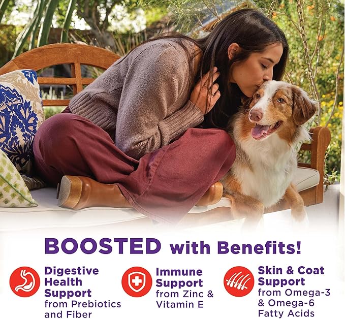 Wellness Bowl Boosters Hearty Toppers, Beef & Green Beans Recipe in Savory Bone Broth Dog Food Toppers, 5.5 Ounce Pouch (Pack of 12)