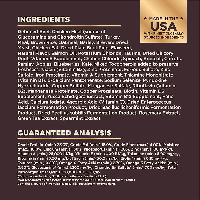 Wellness CORE+ Grained Dry Dog Food, Beef & Barley Recipe, 18 Pound Bag