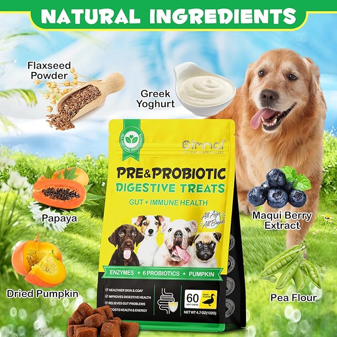 120 Chews Probiotics for Dogs
