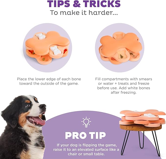 Nina Ottosson by Outward Hound Puppy Tornado Treat Puzzle Enrichment Toy for Puppies, Level 2 Intermediate, Pink