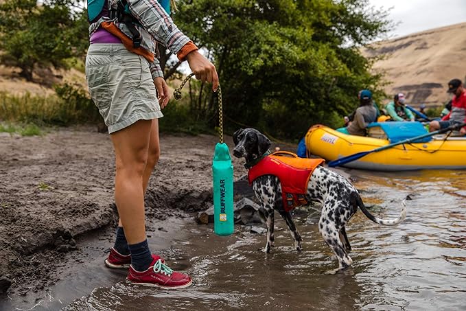 Ruffwear, Lunker Durable Floating Toy for Dogs, Aurora Teal, Medium