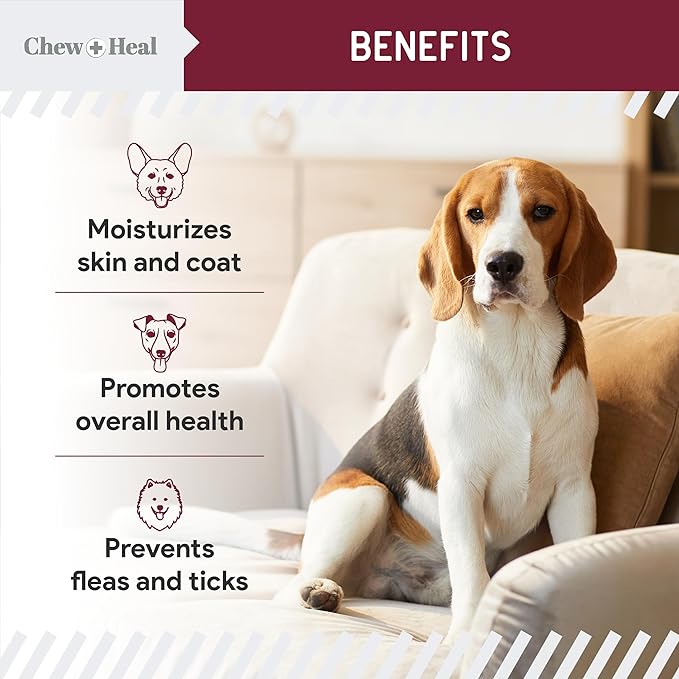 Chewable Flea and Tick Prevention for Dogs - 180 Soft Chews - Natural Defense, Made in USA - Small & Large Dogs - Gluten-Free, GMO-Free, Corn-Free