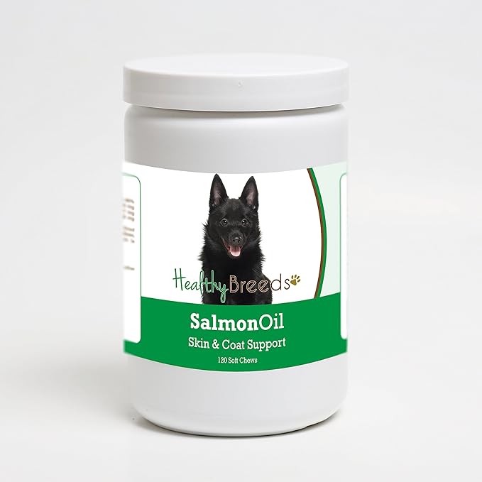 Healthy Breeds Schipperke Salmon Oil Soft Chews 120 Count