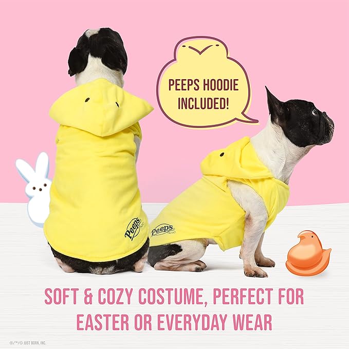 Peeps for Pets Chick Costume for Dogs, Small | Halloween and Easter Costume for Small Dogs | Cute Dog Costumes | Please See Sizing Chart for More Details