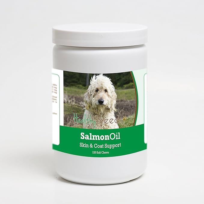 Healthy Breeds Goldendoodle Salmon Oil Soft Chews 120 Count