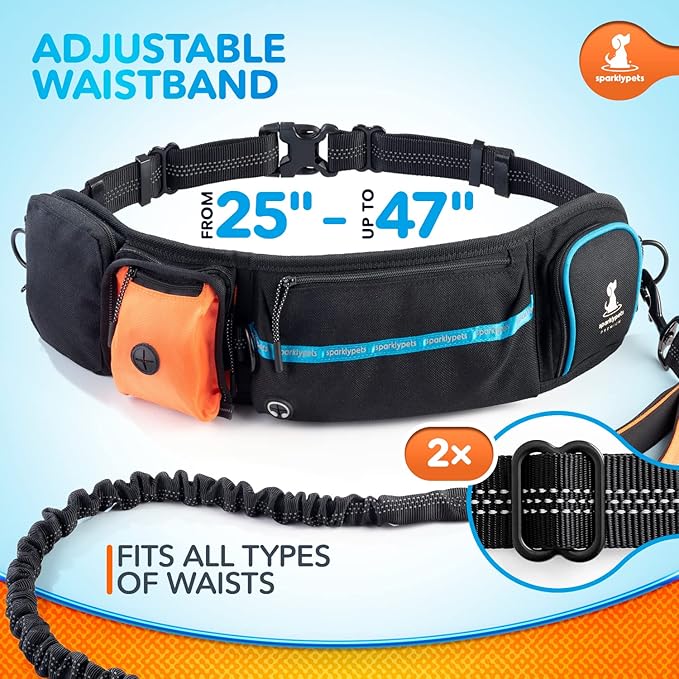 SparklyPets Hands-Free Dog Leash Active Pack