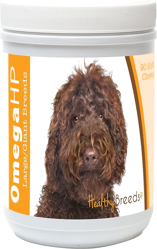 Healthy Breeds Labradoodle Omega HP Fatty Acid Skin and Coat Support Soft Chews 90 Count