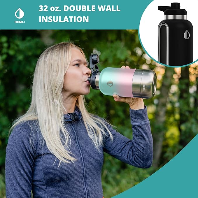 32 oz. Portable Dog Water Bottle, Dog Travel Water Bottle, Portable Water Bowl for Dogs, Dog Travel Bowel, Dog Water Bottle for Walking, Dog Travel Accessories Kit, Pet Travel Bottle for Hiking