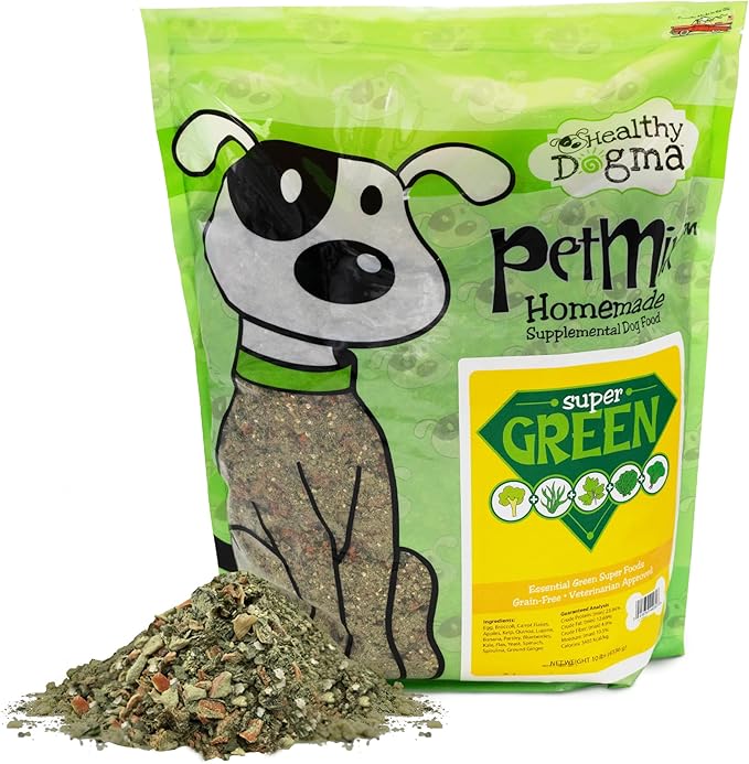 PetMix Vegetarian Dog Food for Allergies - Dehydrated, Grain Free, Raw, Homemade Dog Food (Super Greens, 10 lbs)