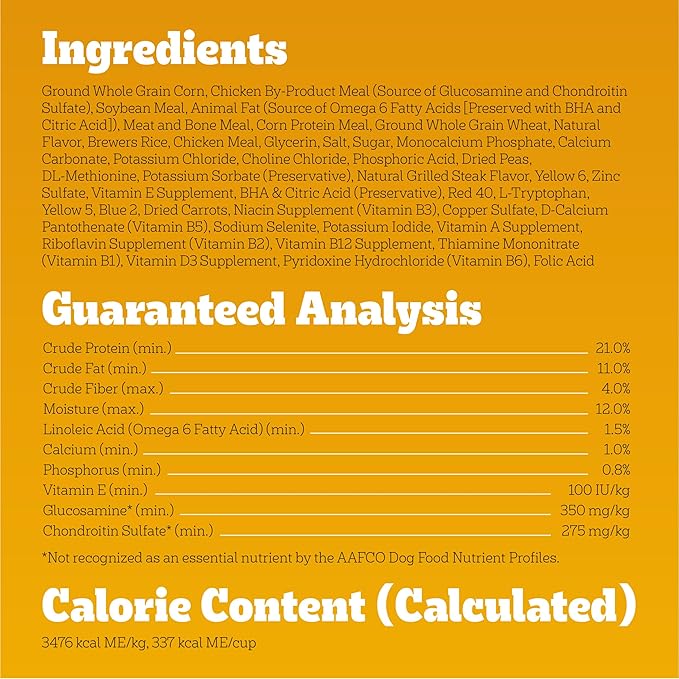 Pedigree with Tender Bites for Small Dogs, Complete Nutrition Adult Dry Dog Food, Chicken & Steak Flavor Dog Kibble, 14 lb. Bag
