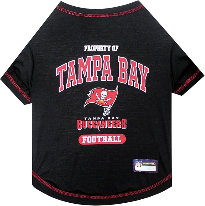 Pets First PET SHIRT for Dogs & Cats - NFL TAMPA BAY BUCCANEERS Dog T-Shirt, Large. - Cutest Pet Tee Shirt for the real sporty pup