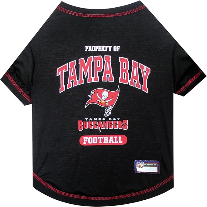 Pets First PET SHIRT for Dogs & Cats - NFL TAMPA BAY BUCCANEERS Dog T-Shirt, X-Small. - Cutest Pet Tee Shirt for the real sporty pup