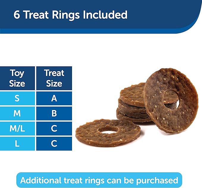 PetSafe Busy Buddy Bouncy Bone Dog Toy - Treat-Holding Toys for Dogs- Scented for Enhanced Sensory Stimulation- Rigorously Tested Ingredients- for Aggressive Chewers- Treat Refills Available - M/L