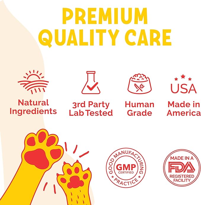 AllerImmune+ LuckyTail Seasonal Allergy Relief Chew for Dogs - Salmon Oil, Tumeric, Apple Cider Vinegar - Dog Probiotic for Itchy Skin - Dog Anti Itch Supplement - 180 Soft Chews